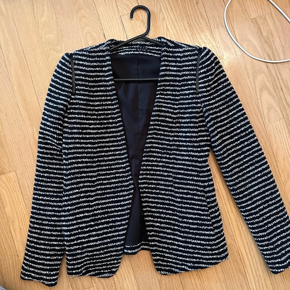 Theory blazer / navy + white